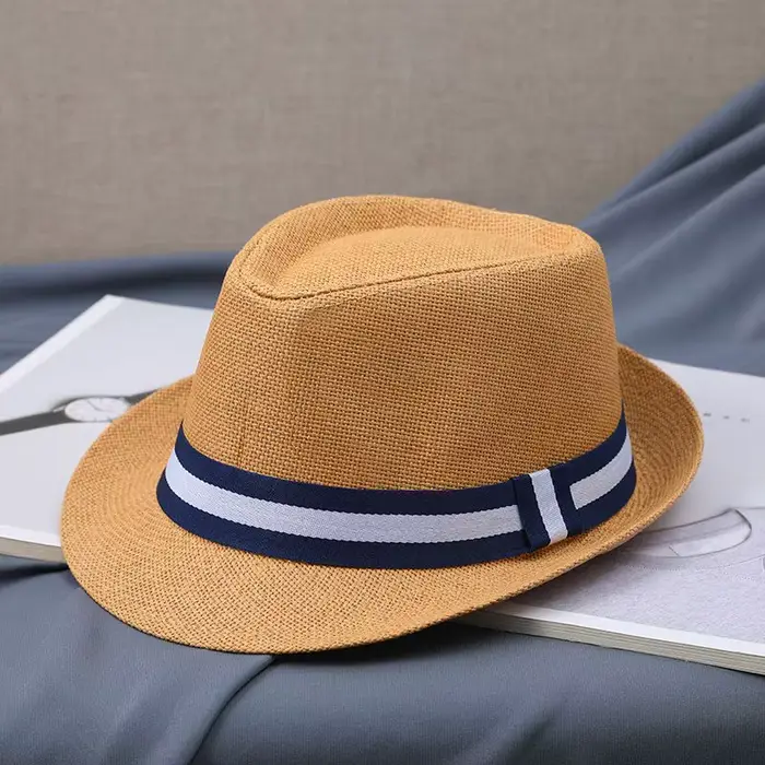Nouveau chapeau hommes été court ombrage mode Jazz Gentleman chapeau d'âge moyen et vieux loisirs de