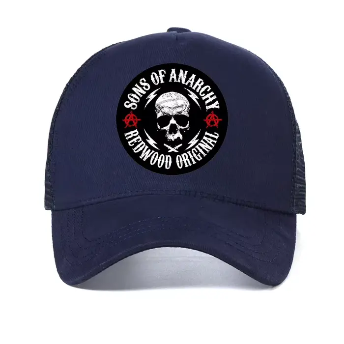 Casquette de baseball SAMCRO SOA Sons of Anarchy Skull, casquette snapback décontractée, casquette d