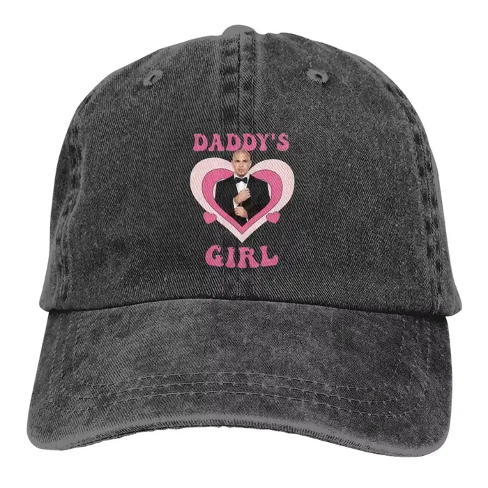 Daddys fille Pitbull Mr Worldwide hommes femmes casquettes de Baseball en détresse Denim lavé