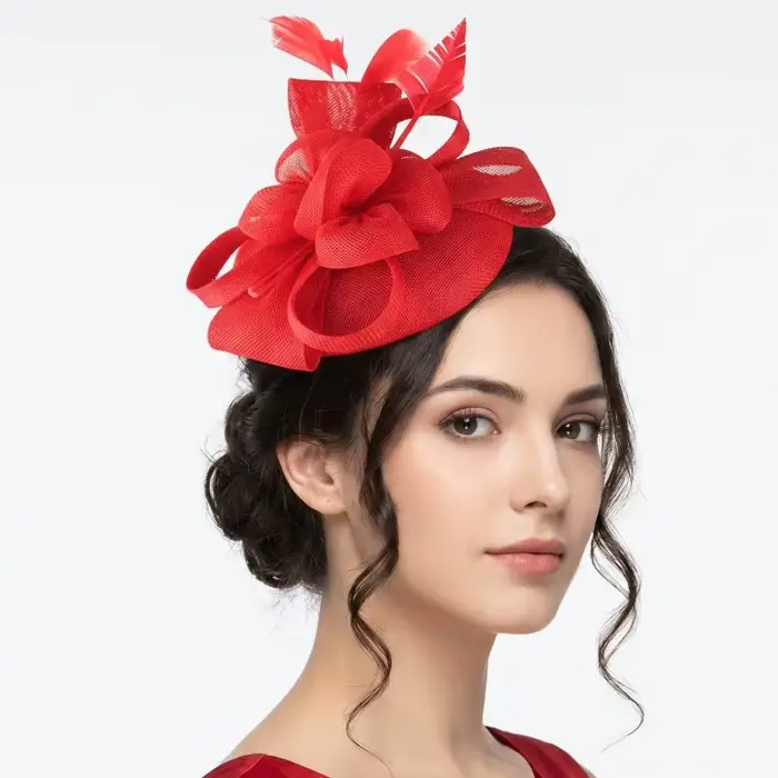 Élégant Chapeau Fascinator à Paillettes pour Femme, Chapeau de Fête, Mariage, Spectacle, Course, Coi