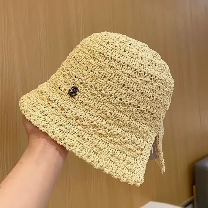 Chapeau de soleil en paille pour femmes