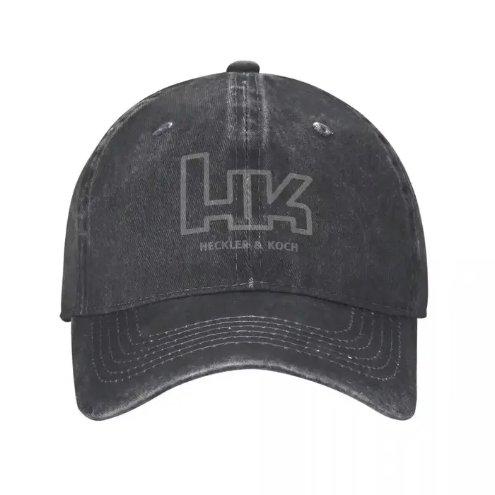 Casquettes de baseball Heckler Koch HK, casquettes décontractées en denim vieilli, unisexes, pour ac