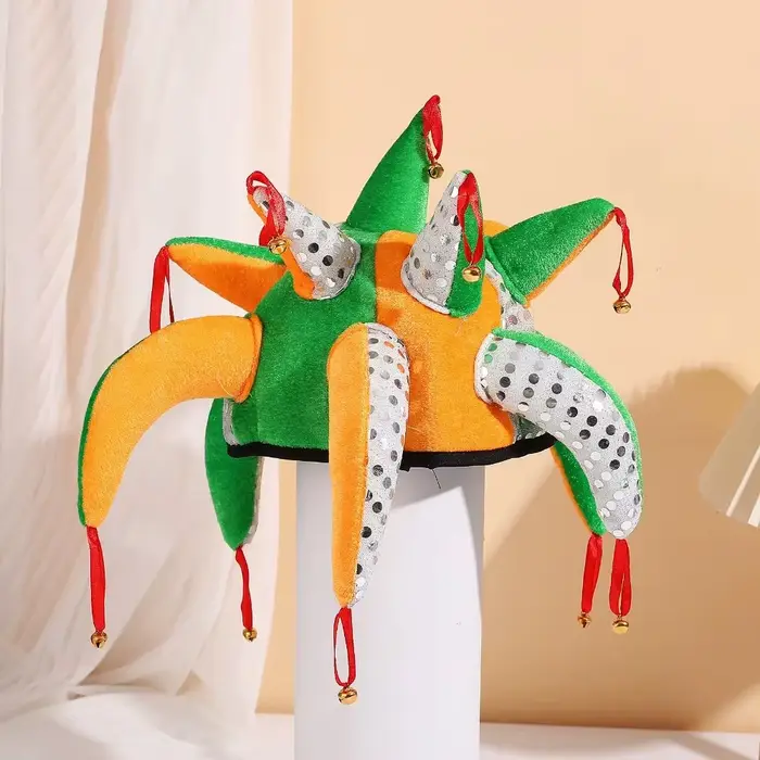 Chapeau de Clown en forme de tentacule, casquettes de Joker de Cosplay colorées et Cool, habiller av