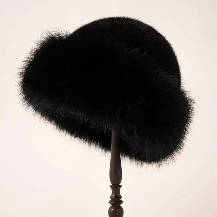 Chapeau en fourrure moelleux pour femme, chapeau en peluche, chapeau de poisson Suffolk, casquette a