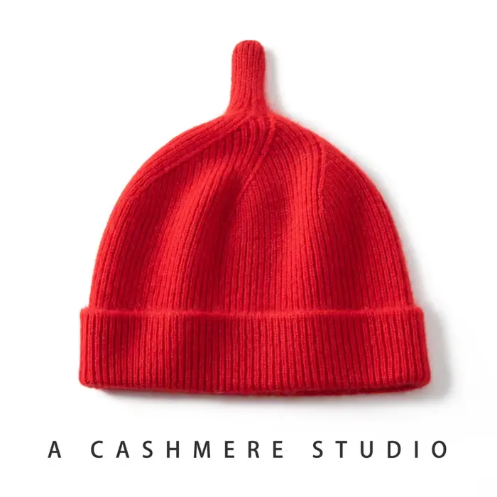 Garder au chaud chapeau d'hiver pour enfants unisexe tricot casquette enfants 100% cachemire Skullie