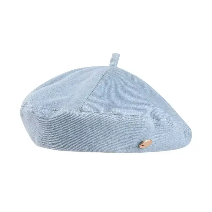 Y2K femmes Denim bérets chapeaux été jean béret peintre chapeau femme casquettes printemps élégant d
