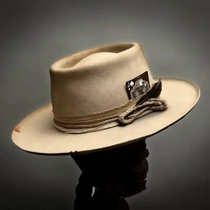 Chapeau en laine à la mode avec bord bouclé et anneau rond, casquette d'hiver respirante et chaude à