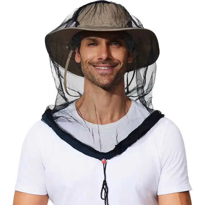 Chapeau anti-moustique masque anti-moustique extérieur moustiquaire masque apiculture pêche Protecti