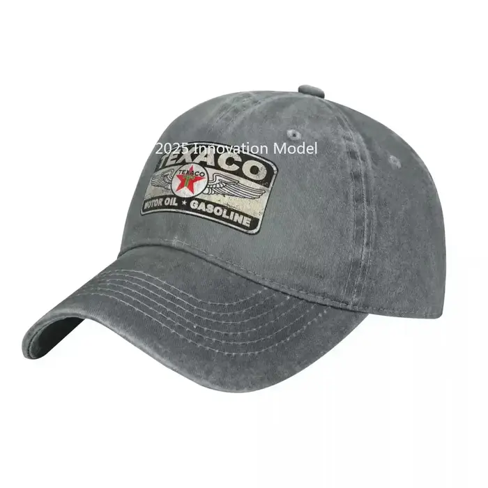 Texaco signe Denim casquette de Baseball Wotor huile hommes femmes imprimer Hip Hop chapeaux décontr