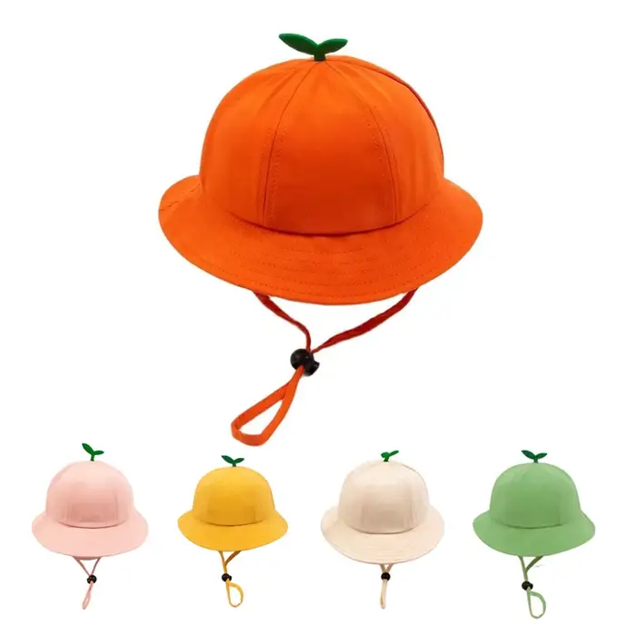 Dessin animé petite herbe seau chapeau Panama pêcheur casquette mignon