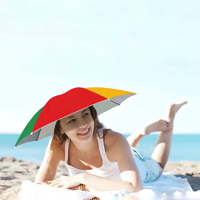Chapeau parapluie mains libres protection UV et pluie pour cueillette thé pêche jardinage activités plein air occasions spéciales