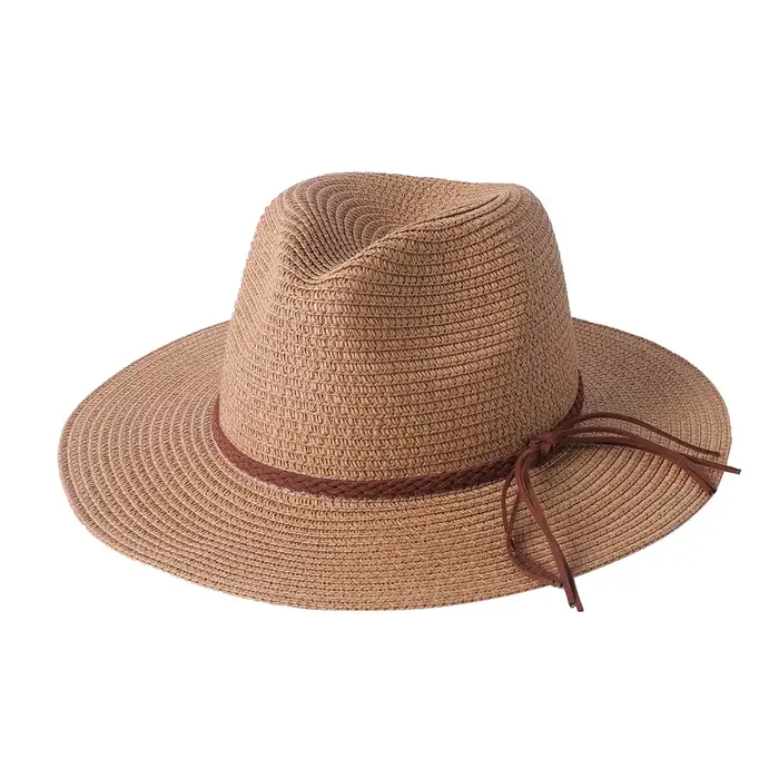 Chapeaux de paille d'été de forme douce pour femmes/hommes, chapeau de Protection UV pliable pour l'