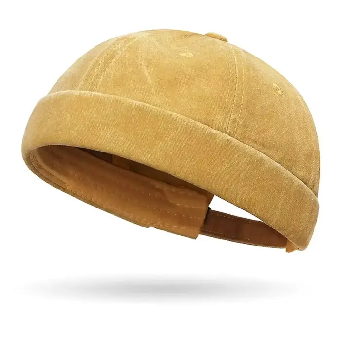Bonnet Hip Hop pour hommes et femmes, Skullcap sans bord, Baggy Melon Cap, Manchette Docker Fish Suf