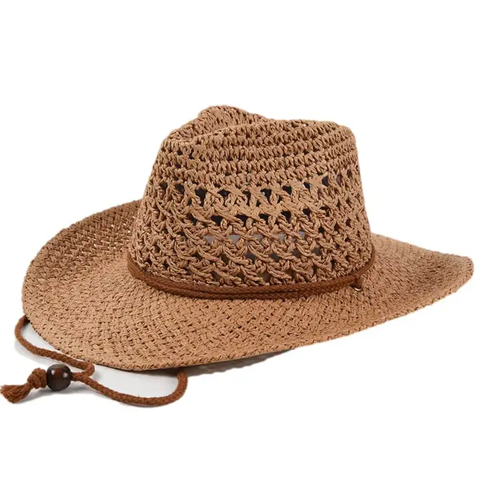Chapeau de soleil anderpour hommes et femmes, casquette de protection UV, chapeau de cowboy pour fem