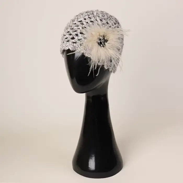 Bonnet tricoté en laine française haut de gamme