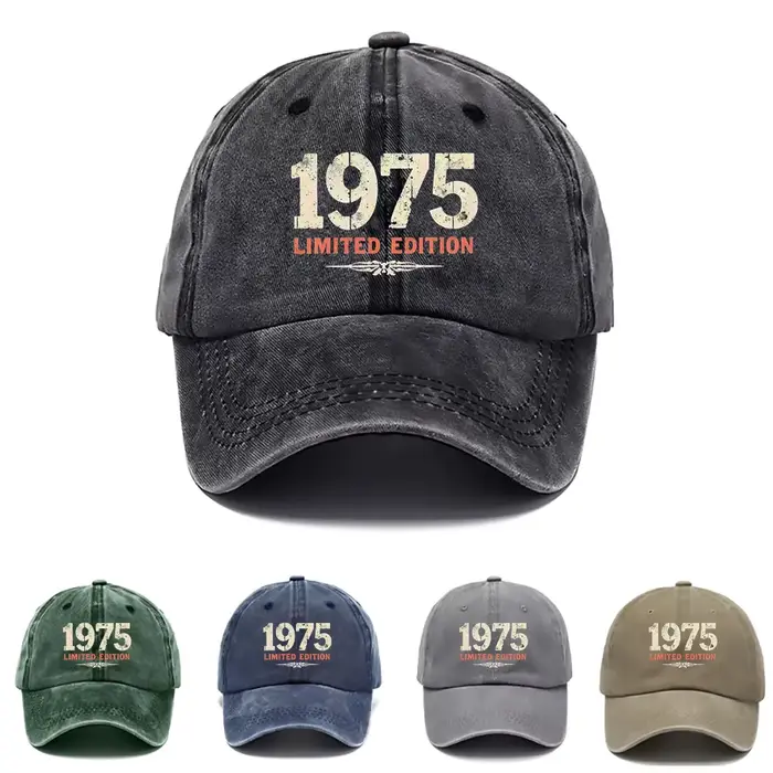 1 chapeau de style vintage 1975