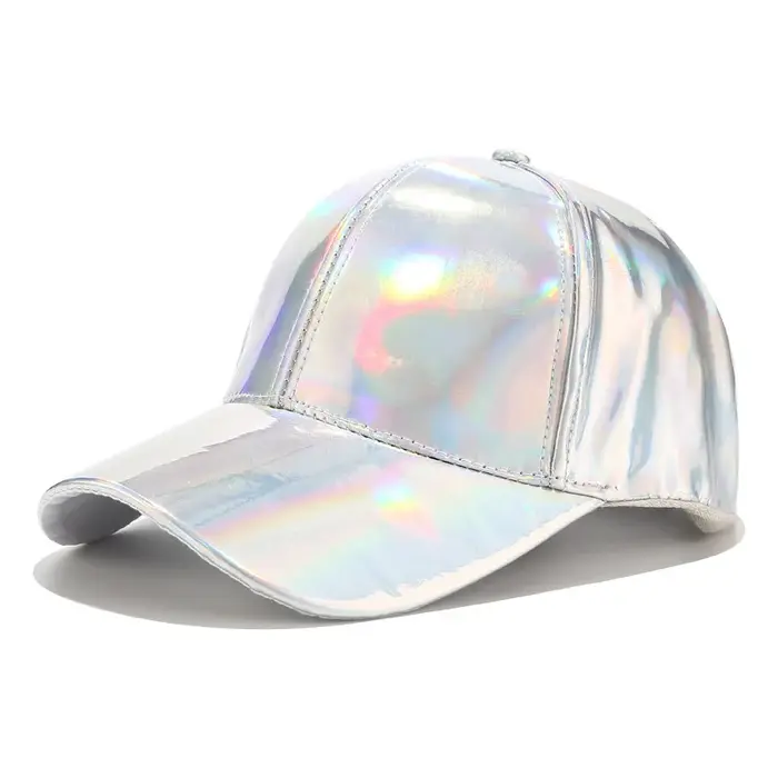 Casquette de baseball laser unisexe, casquettes hip hop, casquettes holographiques, chapeau de baske