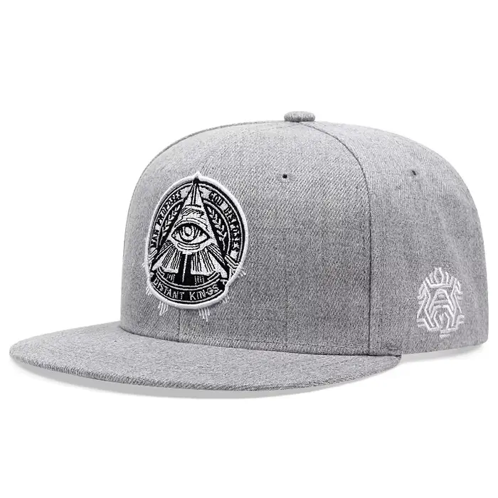 Casquette Fastball réglable à la mode, l'oeil de dieu, Faux daim, Hip Hop, chapeau à rabat unisexe p