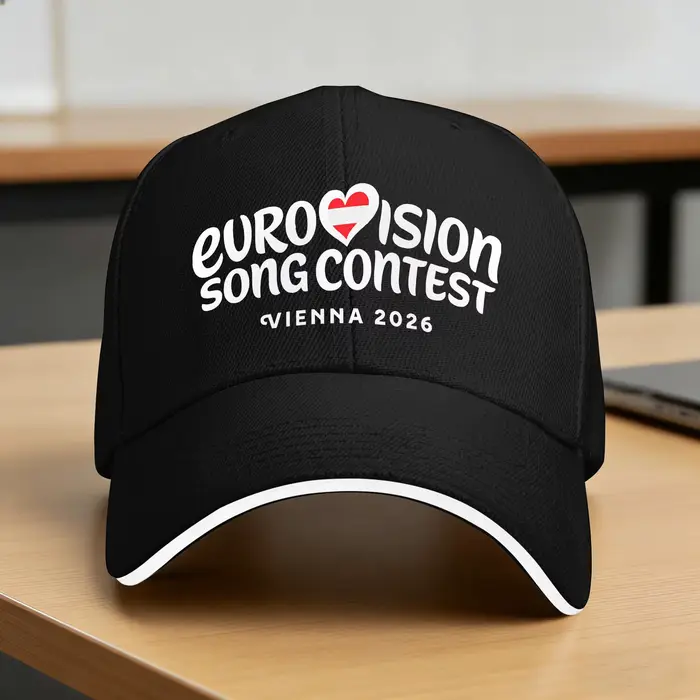 Casquette de baseball Eurovision Song Contest 2026 – Personnalisable avec logo – Style Hip Hop, Y2K,