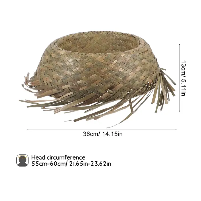 Chapeau de paille tissé