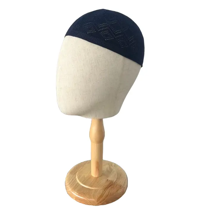 Chapeau de prière homme en polyester tricoté pour occasions décontractées et prières islamiques et juives