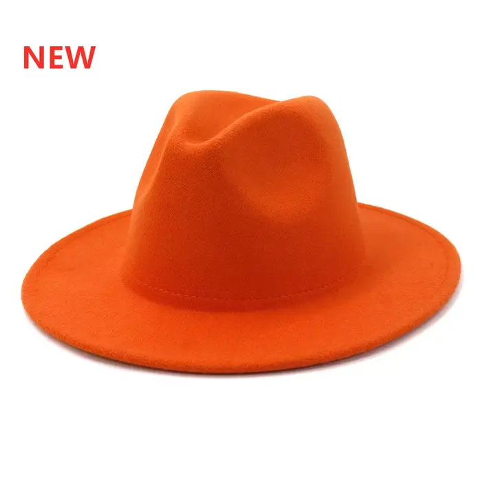 Chapeau Fedora britannique classique pour hommes et femmes, chapeaux en feutre d'hiver en laine oran