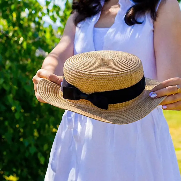 Chapeau de paille d'été pour femmes