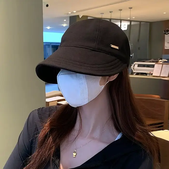 Chapeau de soleil d'été pour femmes en polyester, protection UV, casquette de baseball tendance pour plage, voyage et sport