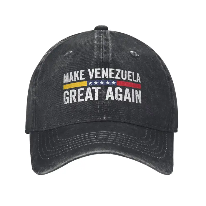 Casquette de Baseball lavée rend Venezuela encore une fois géniale chapeau de camionneur d'été pour 