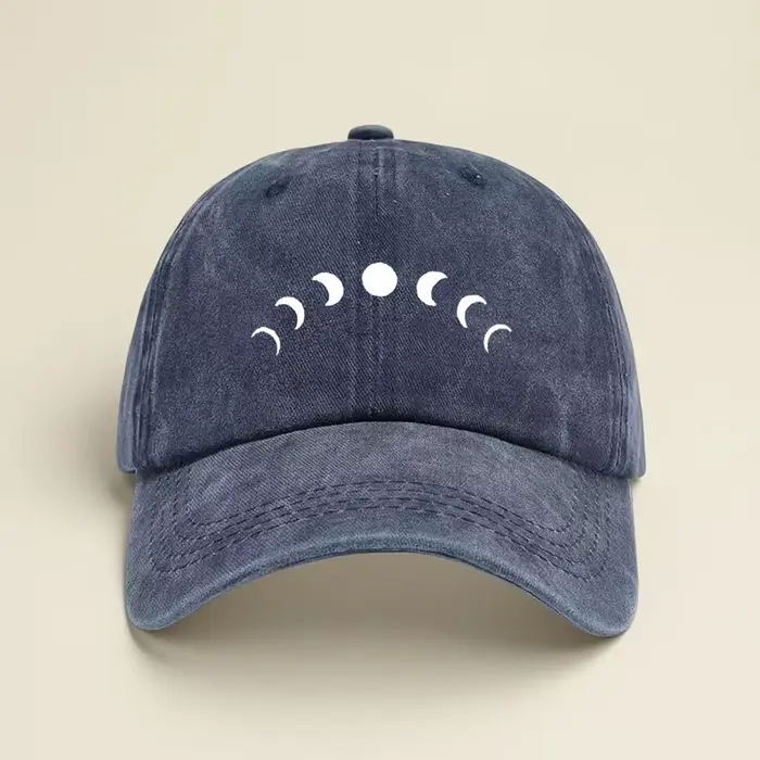Chapeaux de camionneur rétro classiques conception de Phase de lune casquette de Baseball réglable unisexe chapeaux de voyage en acrylique pour l'extérieur pour toutes les saisons