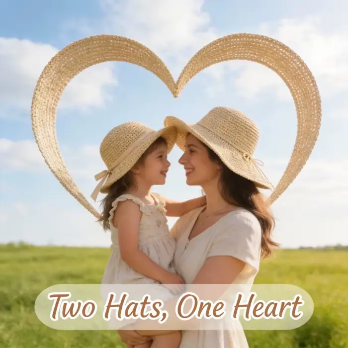 Chapeau de paille Parent-enfant