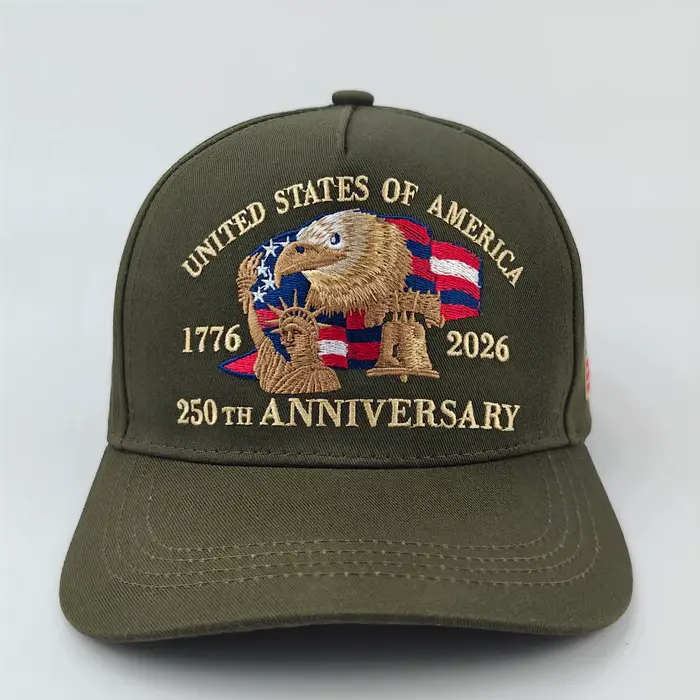 Casquette de jalon du 250e anniversaire des États-Unis! Aigle