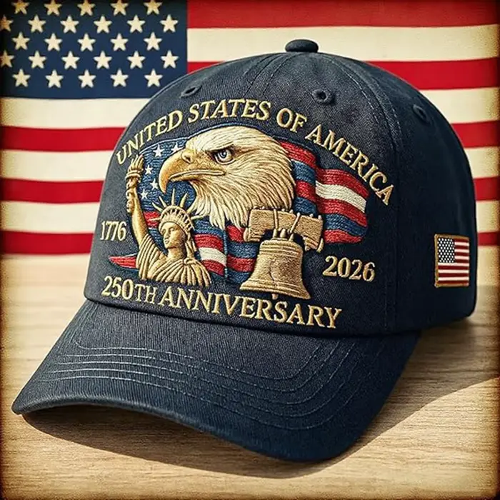 Casquette USA 250e anniversaire avec aigle chauve
