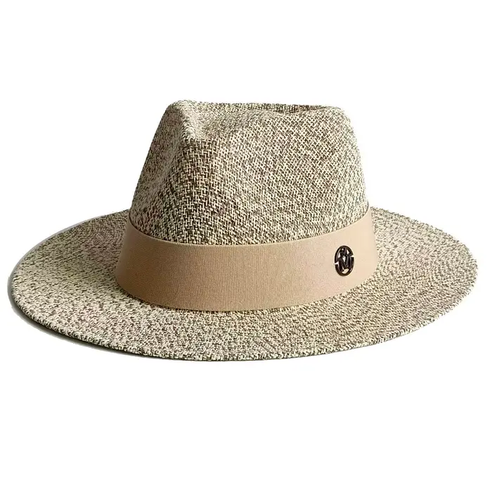 Chapeau Panama de paille chapeau de plage pare-soleil multifonction sportif pour femmes occasions estivales et printanières