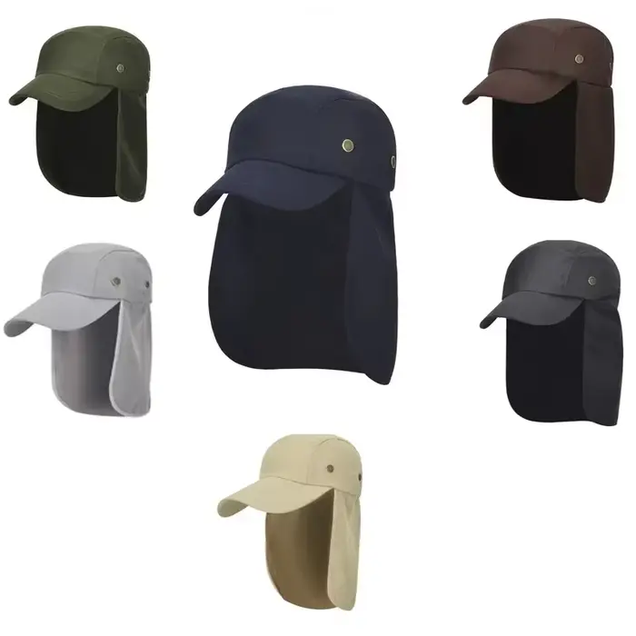 Chapeau de randonnée voyage pêche protection solaire cou multifonction printemps été extérieur adulte nylon