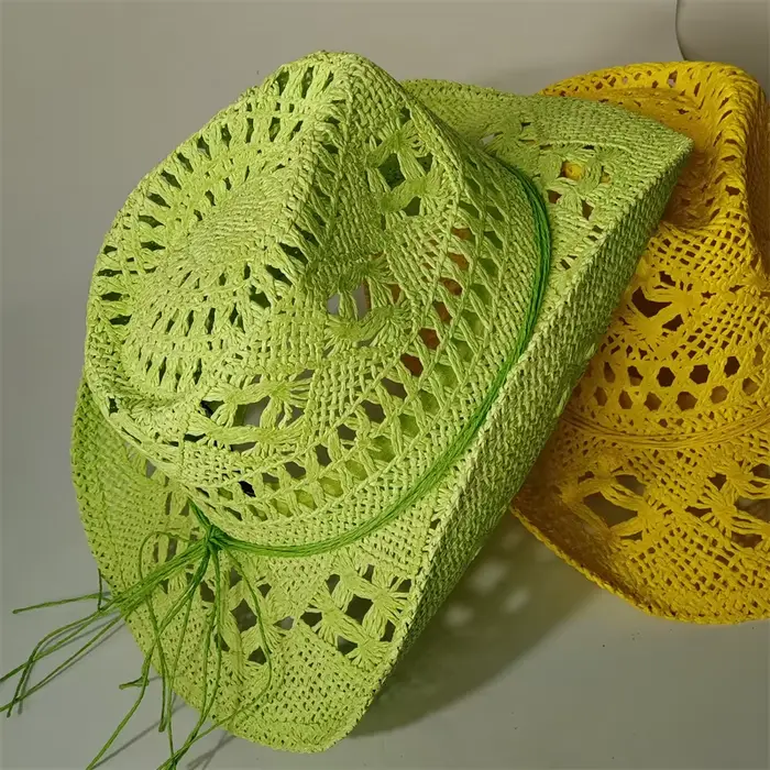 Chapeau de paille bohème d'été pour femmes et hommes
