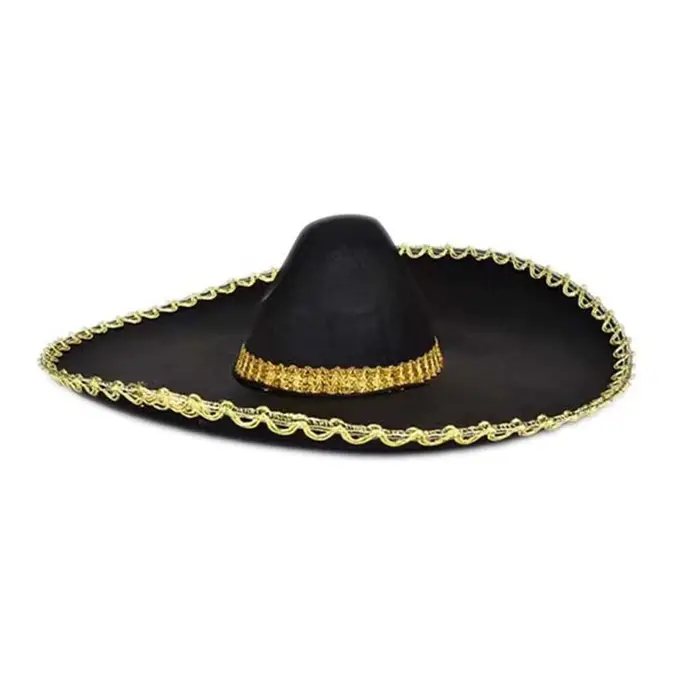 Chapeaux de plage Style ethnique Sombrero, grand chapeau de soleil respirant, chapeau du mexique à b