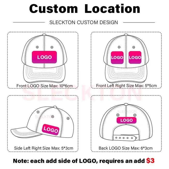 SLECKTON chapeau personnalisé haute qualité Hiphop casquettes Snapback Logo broderie personnaliser conception casquette