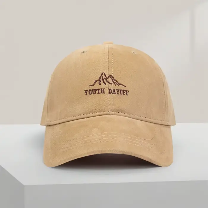Casquette de baseball brodée Mountain Peak, casquette rétro unisexe réglable, casquette légère de pr