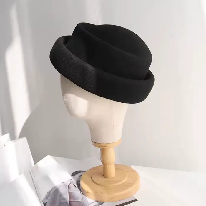 TOMKHU nouvelle laine rétro mode femmes Fedora chapeau français élégant béret concepteur automne et 