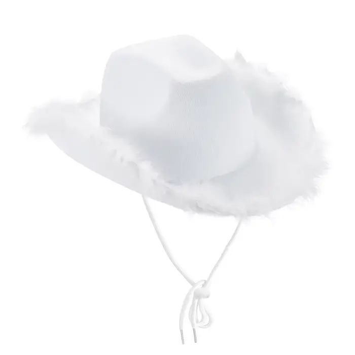 Chapeau de cowboy occidental pour femme, pardessus en fourrure à larges bords, style Yuphelicopter, 