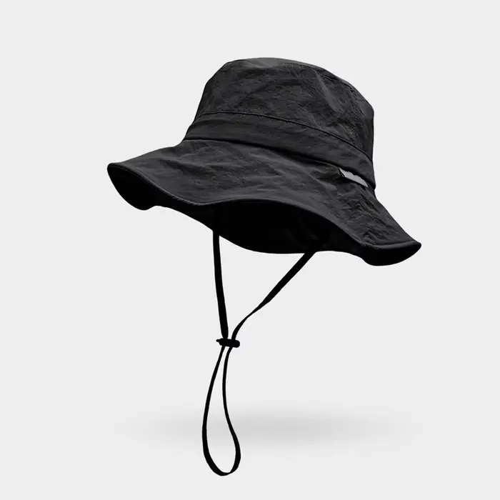 Chapeaux de soleil unis pour hommes, casquettes de pêche d'extérieur à large bord, protection anti-U