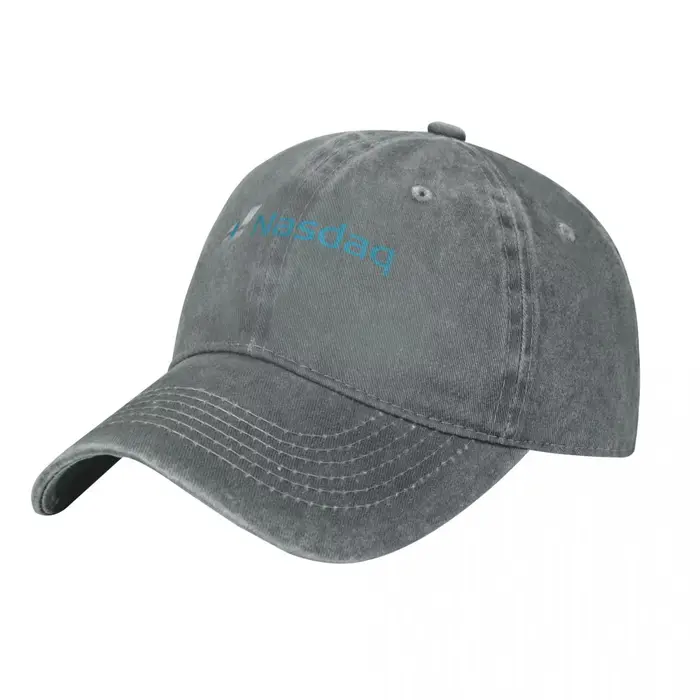 Logo Nasdaq, chapeau de camionneur demin à Texture tricotée, casquette légère pour hommes, casquette