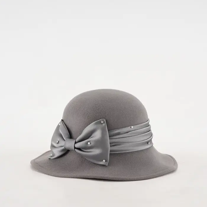 Chapeau en Laine Élégant pour Femme – Style Vintage Tendance Automne Hiver – Chapeau en Feutre Noble