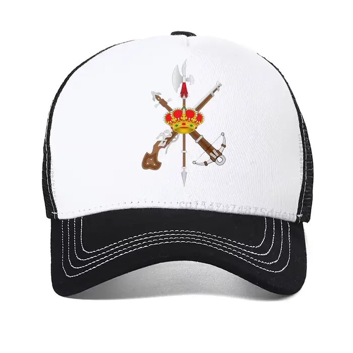 Casquette de baseball moderne avec drapeau espagnol et armoiries de la Légion espagnole, chapeau pou