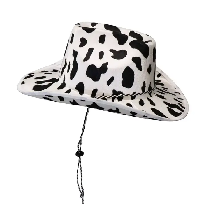 Chapeau de Cowgirl blanc étoile rose, garniture à paillettes, frange, chapeau de Cowboy réglable, co