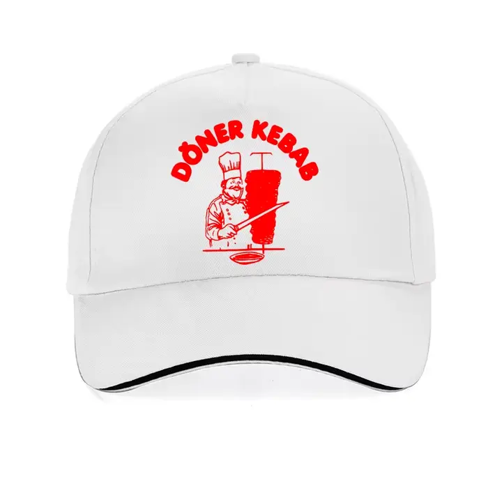 Casquette de baseball unisexe avec imprimé Doner Kebab, chapeaux de pêche et de chasse en plein air,