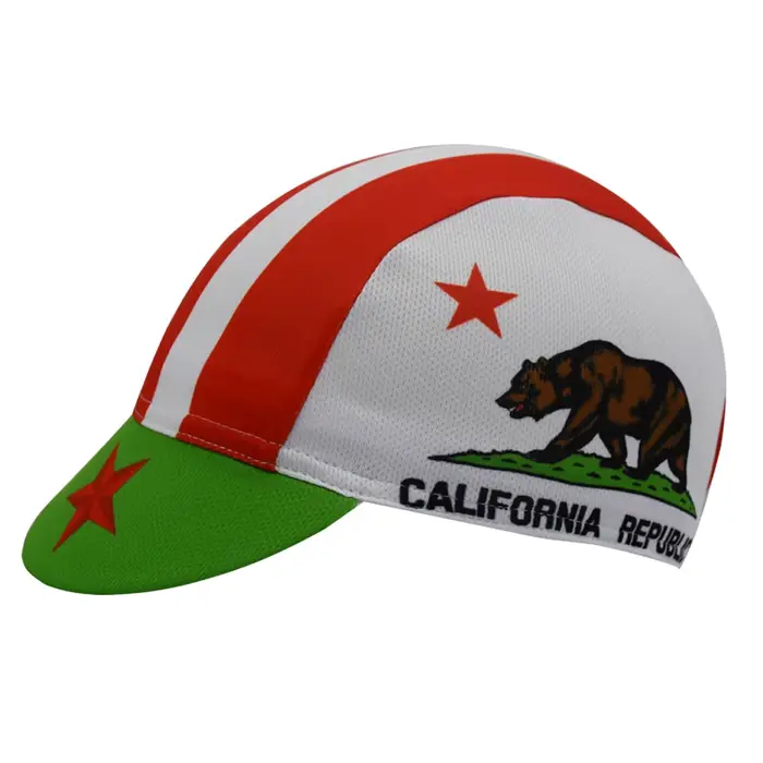 Casquette de cyclisme californienne pour hommes et femmes, chapeau de vélo de route, vêtements de sa