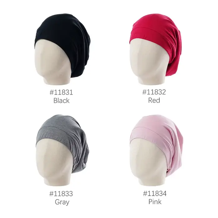 Bonnet de cheveux doublé en Satin pour femmes et hommes
