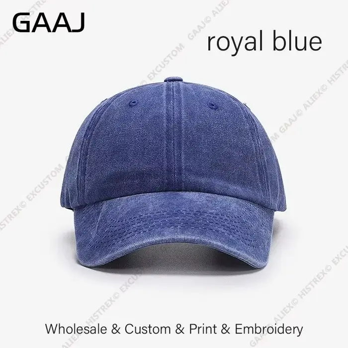 Casquette de baseball rétro avec logo personnalisé, broderie et impression sur mesure, design de mar
